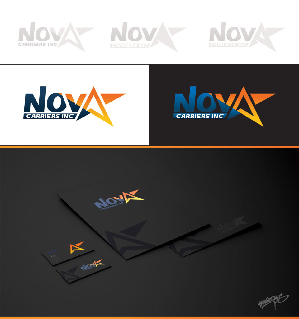 Nova Carriers Logistics Company - Branding by Yolocone
