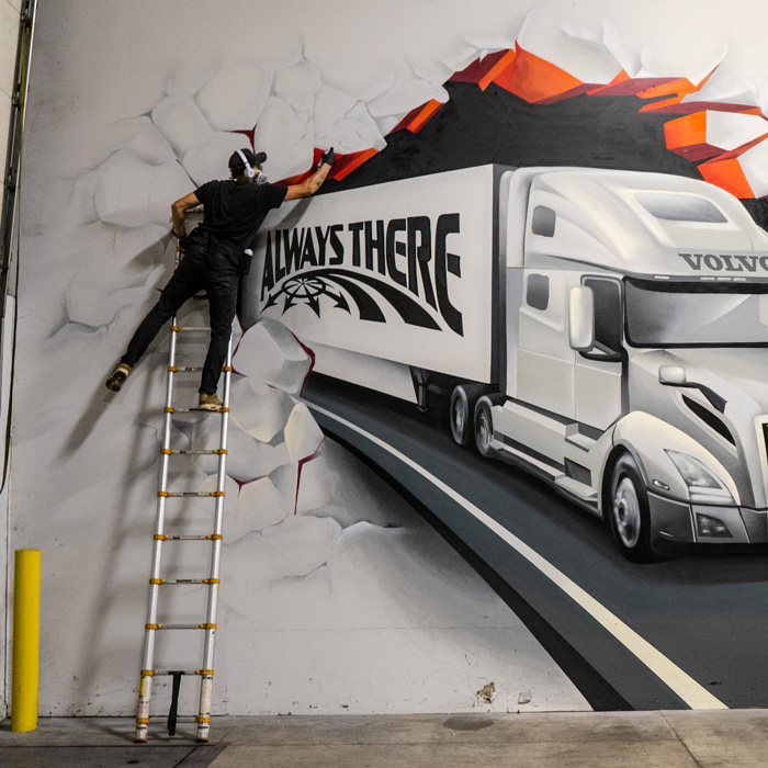 Volvo Truck Mural